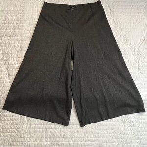 Sunny Taylor gray cropped wide leg career pants